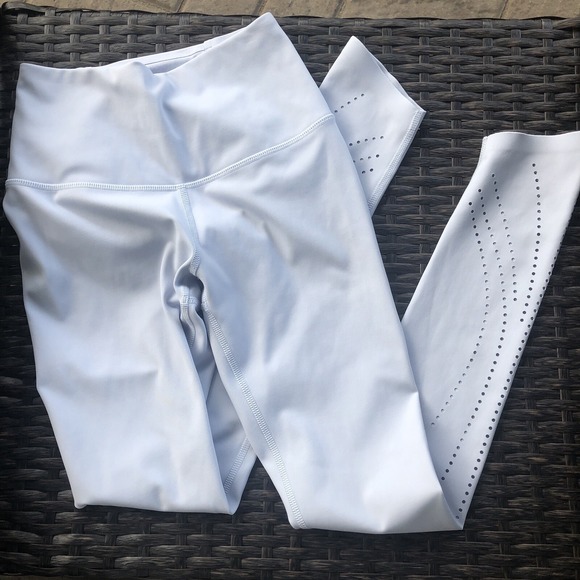 Calia Pants - Calia By Carrie Underwood Power Sculpt Perforated 7/8 Halogen Blue Leggings XS